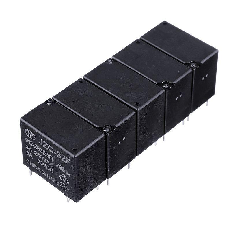 5Pcs HF32F-JZC-32F- 005 012 024-ZS3 5V 12V 24V DC 3A 5Pin Relay Module