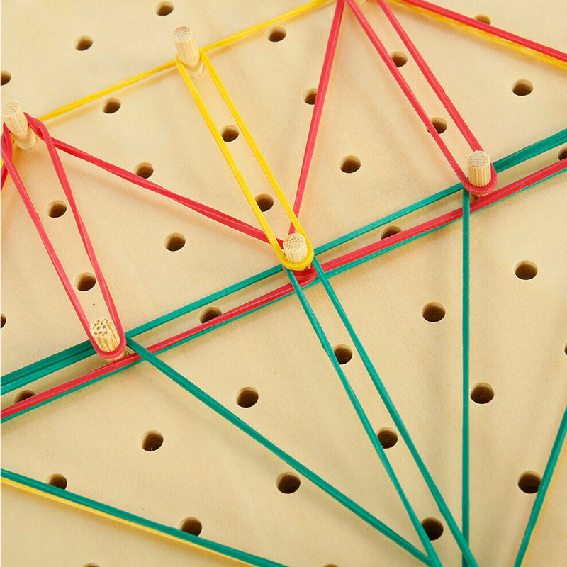 Wooden Threading Plate Board Toys Montessori Children Kids Early Educational Game Christmas Gift