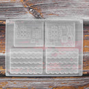 2Pcs Handmade Mould Christmas Tree House Silicone Mold DIY Clay Epoxy Resin Pendant