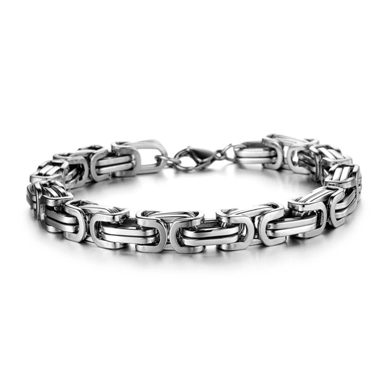 Fashion Titanium Steel Irregular Geometric Cuff Bracelets Ethnic Bracelet Jewelry for Men