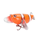 Amlucas 6cm/12.6g 8Colors ABS Fishing Lure Treble Hook Topwater Fishing Bait