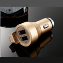 ZUOQI Metal Dual USB Quick Car Charger 5V 3.4A Safety Hammer For iPhone 7S/6S/6S Plus/6 Plus/ Ipad