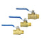 TMOK 3/8" 1/2" 3/4" Brass Ball Valves Two Piece Inline Lever Handle BSP Male x Female Thread