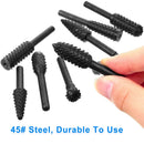 Drillpro 20PCS Drill Bit Set 10PCS Router Bits Woodworking File Rasp Drill Bit 1/8 Inch Shank and 10PCS Router Burrs Embossed Grinding Head 1/4 Inch Shank for DIY Woodworking Carving Drilling