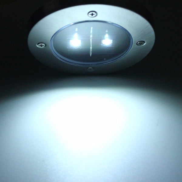 Solar Powered LED Ground Light Outdoor Garden Path Landscape Pathway Fence Yard Lamp