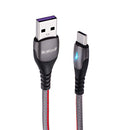 Bakeey BK1 3A QC3.0 Type C LED Quick Charging Data Cable For Xiaomi K30 5G HUAWEI Mate30 5G Oneplus Pocophone Note 10+ 5G