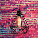Industrial Vintage Metal Cage Hanging Ceiling Pendant Light Lighting Holder Shade