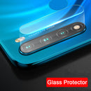 For Xiaomi Redmi Note 8 Bakeey Anti-Explosion Tempered Glass Screen Protector + Blue Metal Circle Ring Phone Lens Protector + Tempered Glass Rear Phone Lens Protector