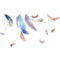 Miico FX82020 2 PCS Feather Decorative Sticker Sofa Background Wall Sticker DIY Sticker