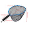 54*30cm Landing Fly Fishing Net Mesh Trount Bass Fishing Catch With Elastic Rope And Clip