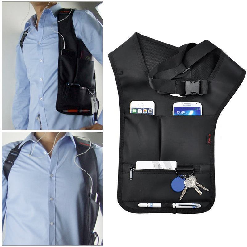 Anti-Theft Hidden Underarm Security Shoulder Holster Cross Strap Phone Bag Wallet