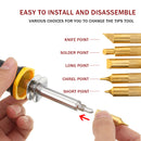 40W Wood Burning Tool Kit Craft Soldering Iron Pyrography Art Pen Tip 110V 220V Tools Set