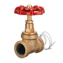 Vintage Steampunk 1/2 Inch Red Handle Stop Valve Light Switch With Wire For Water Pipe Lamp