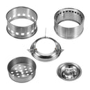 Xmund XD-ST5 Outdoor Mini Cooking Stove Stainless Steel Wood Burner Furnace Cooker Camping Picnic