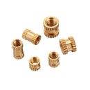 Suleve MXBN1 200Pcs M2/M2.5/M3 Knurled Brass Threaded Insert Nut Female Thread Embedment Nuts Assortment