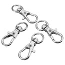 10Pcs 32mm Silver Zinc Alloy Swivel Lobster Claw Clasp with 8.5mm Round Ring