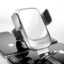 Licheers Metal Glass 10W Qi Wireless Charger Infrared Sensor Auto-clamping Air Vent Car Phone Holder For 4.0 Inch - 6.5 Inch Smart Phone