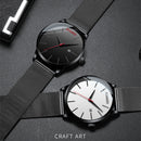 JENISES XD656 Waterproof Calendar Quartz Watches Milan Stainless Steel Strap Men Wrist Watch