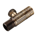 Antique Brass Triangle Valve Bathroom Accessory G1/2 Brass Angle Stop Valve Filling Valve Cylinder Type