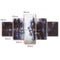5Pcs Abstract Modern City Canvas Print Paintings Picture Home Wall Decor Unframed