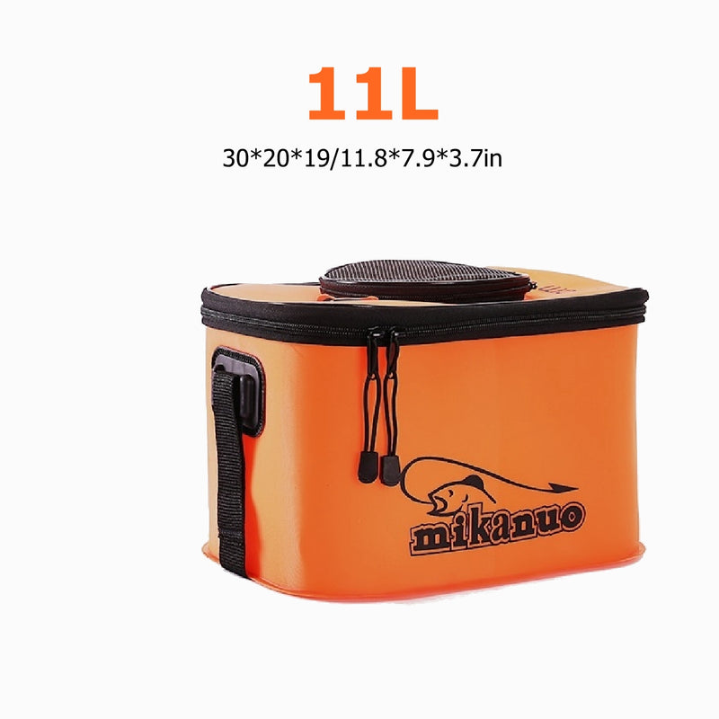 30cm 11L Outdoor EVA Folding Fishing Bucket Portable Camping Hiking Bucket With Handle Fishing Bag