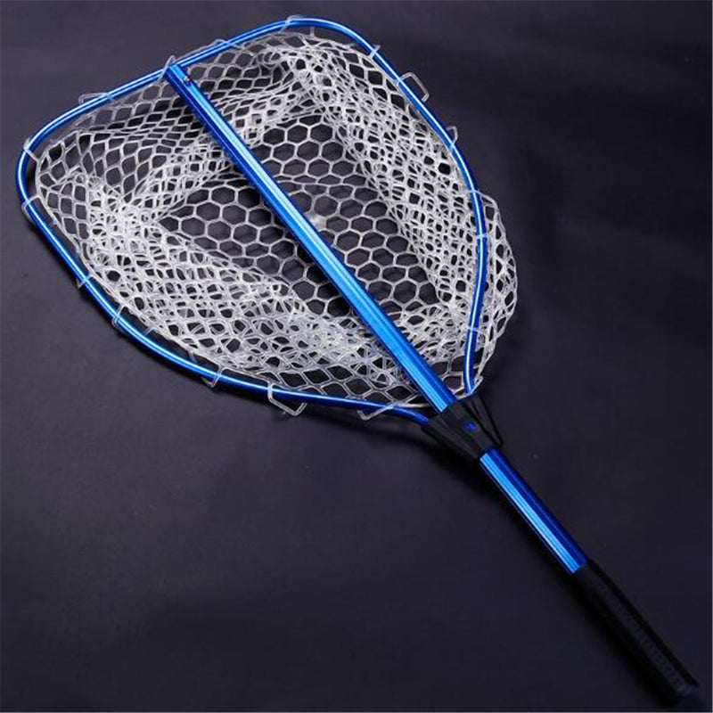 ABS Portable Folding Fishing Net Telescopic Handle Fly Fishing Catcher