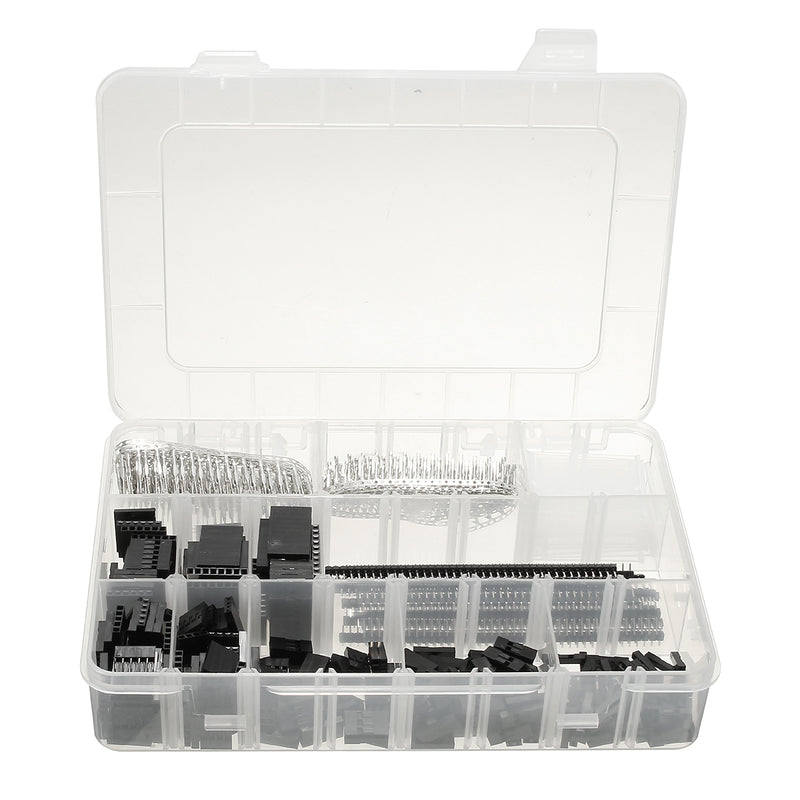 Geekcreit 1450pcs 2.54mm Male Female Dupont Wire Jumper With Pin Header Connector Housing Kit