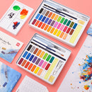XIAOMI Ecosystem Deli 24/36 Colors Solid Watercolor Paint Set Metal Iron Box Hand Painted Watercolor Pigment Art Painting Tools Supplies 73876/73877