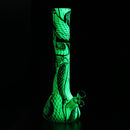 Night Luminous Hoo kah Smoking Glow In The Dark Water Pipe Silicone