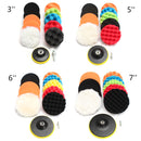 Car Waffle Buffer Polishing Pads 3/4/5/6/7 Inch Cleaning Sponge Waxing Boat Car Buffer Drill Wheel Removes Scratches