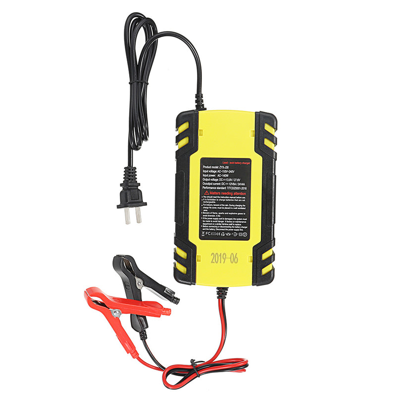 Enusic 12/24V 8A/4A Touch Screen Pulse Repair LCD Battery Charger For Car Motorcycle Lead Acid Battery Agm Gel Wet
