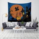 Loskii LWG5 Halloween Tapestry Pumpkin Print Hanging Tapestry Wall Art Home Decor Halloween Decorations For Home