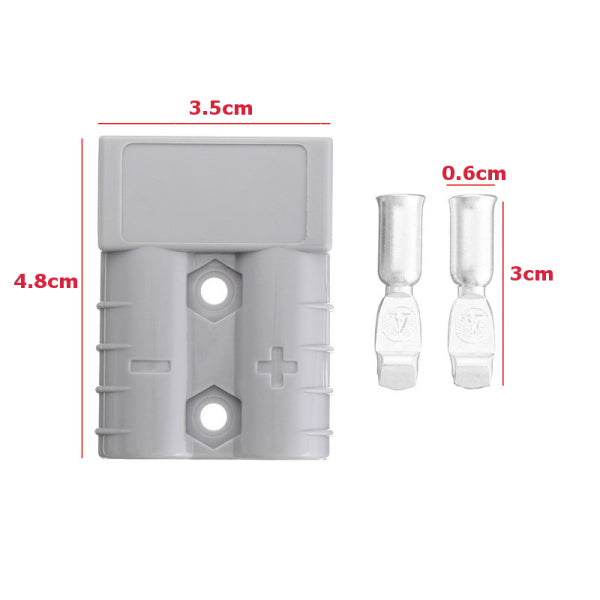 Excellway 50A Anderson Style Plug Power Plug Exterior Connector DC Power Solar Caravan