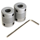 2 Pcs Flexible Coupler 5 x 8 mm For 3D Printer Z Axis
