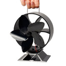 Xmund XD-LD5 180 CFM Mini 5 Blades Fireplace Fan Winter Warm Wood Burner Stove Thermal Heat Power Fan