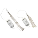Battery Operated 8 Mode Dimmable LED Dandelion Hanging String Light Silver Wire Christmas Decor