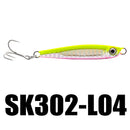 SeaKnight SK302 1PC 21g 65mm Jigging Fishing Lure Metal Sinking Spoon Fishing Baits 3D Eyes