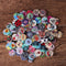 100 Pcs Round Wooden Buttons Decoration Sewing Buttons DIY Materials