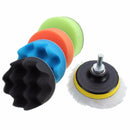 Drillpro 6pc 3 Inch Car Washing Set Sponge Polishing Waxing Buffing Pads Set Kit Compound Auto Car Drill
