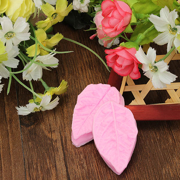 Leaf Shaped Silicone Press Mold Cake Decoration Mould Fondant Cake 3D Silicone Mould