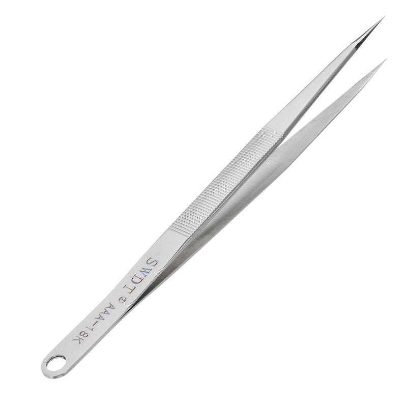 AAA-18K Precision Tweezer Straight Tip Tweezer Electronic Maintenance Tools Stainless Steel