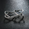 Trendy Simple Style Double Ring Elegant Special Zircon Women Attach Ring