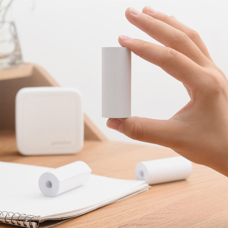 XIAOMI 3 Rolls 57*25mm Heat Sensitive Thermal Self-adhesive Printing Paper for GT1/G4 XIAOMI Youdao Pocket Printer