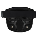 Detachable Modular Helmet Face Mask Shield Goggles Colorful Lens Motorcycle Bike