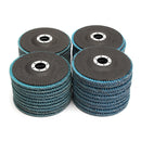 10pcs 5 Inch 40/60/80/120 Grit Flap Disc Sanding Grinding Wheels