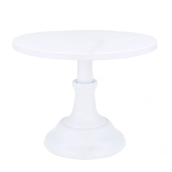 10 Inch Revolving Cake Stand Pedestal White Dessert Holder Wedding Birthday Party Decor