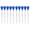 10Pcs/Lot 1/2/5/10ml Plastic Head Graduated Glass Dropper Pipette With Scale