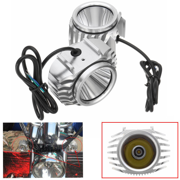 DC 12-80V Bright Fog Spot Head Light LED Lamp Bulb Motorcycle White Universal