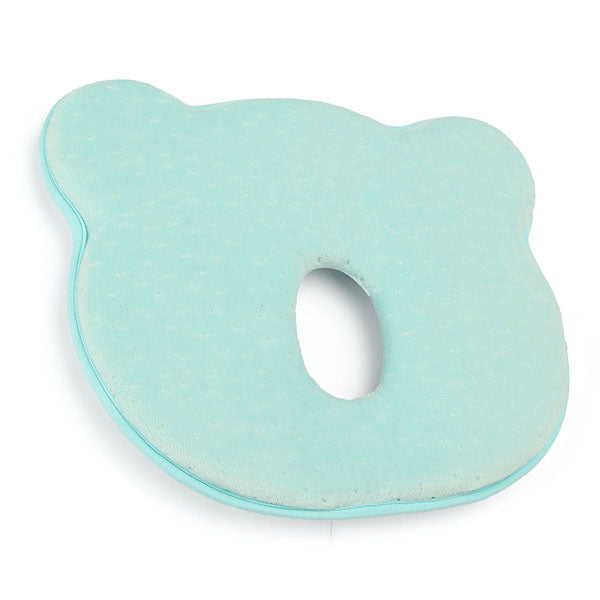22x26x3.5cm Memory Cotton Newborn Baby Correcting Head Cervical Vertebra Pillow Blue Pink