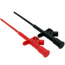 2Pcs Black DANIU P5004 Professional Insulated Quick Test Hook Clip High Voltage Flexible Testing Probe - Black